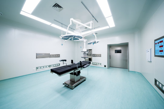 Equipment And Medical Devices In Hybrid Operating Room Blue Filter , Surgical Procedures , The Operating Room Of The Future