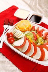 Green salad on a plate