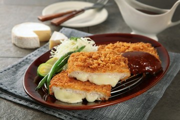 Western home-cooked food on a plate