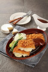 Western home-cooked food on a plate