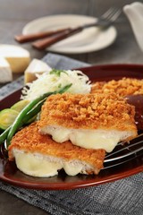 Western home-cooked food on a plate