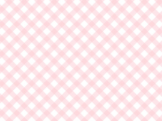 斜めギンガムチェック　ピンク