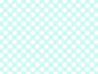 斜めギンガムチェック　ミント