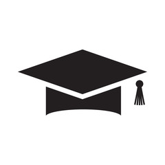 cap, graduation icon vector template