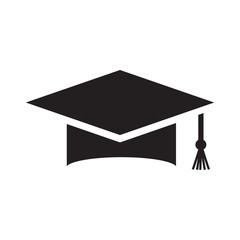 cap, graduation icon vector template