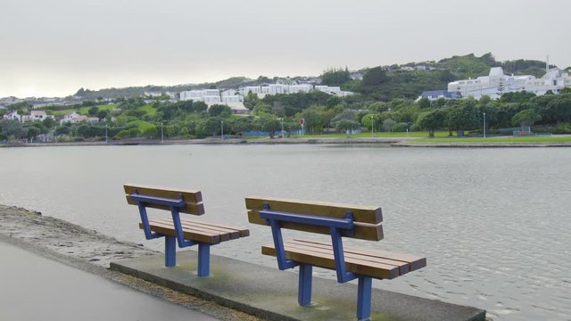 Two seats by the lagoon