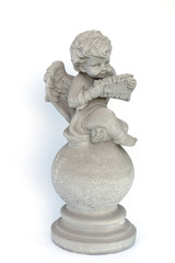 Obraz premium Concrete statue on a white background