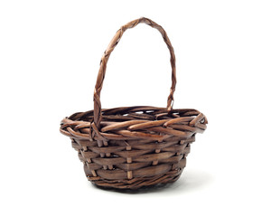 Fototapeta na wymiar empty basket on white background 