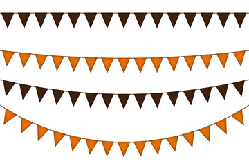 Halloween triangle flag garland.