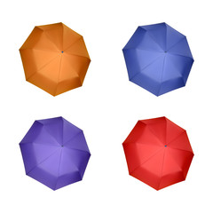 Set of umbrellas for women.