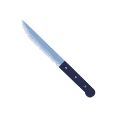 filleting knife cooking icon on white background