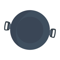 pot cooking icon on white background