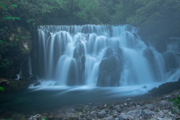 Waterfall at the spring of Bistrica river