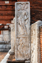 Statues at a Stupa Complex, Anuradhapura, Sri Lanka