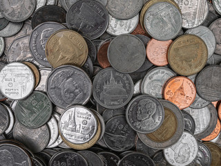Thai coin background.