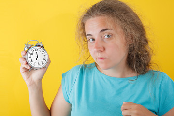 Portrait of shocked girl