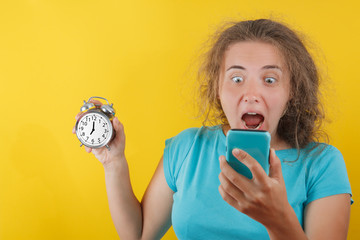 Portrait of shocked girl
