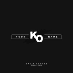 K O KO Initial logo template vector. Letter logo concept