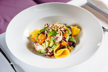 fresh salad wiht mango