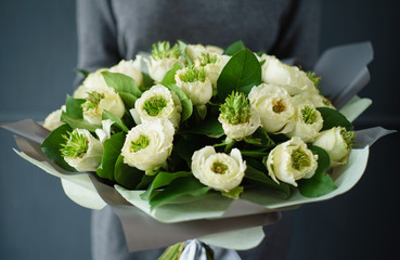 nice buquet in the hands