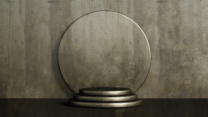 Beautiful luxury background pedestal. 3d illustration, 3d rendering.