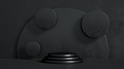 Beautiful luxury background pedestal. 3d illustration, 3d rendering.