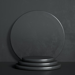Beautiful luxury background pedestal. 3d illustration, 3d rendering.