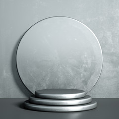 Beautiful luxury background pedestal. 3d illustration, 3d rendering.