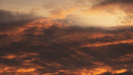 夕焼けの空