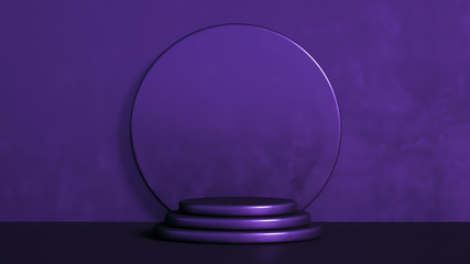 Beautiful luxury background pedestal. 3d illustration, 3d rendering.