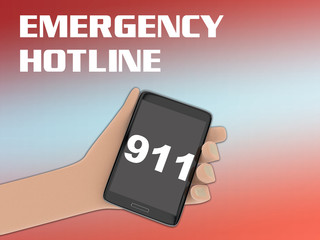 EMERGENCY HOTLINE concept