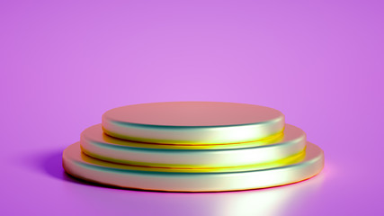 Beautiful luxury background pedestal. 3d illustration, 3d rendering.