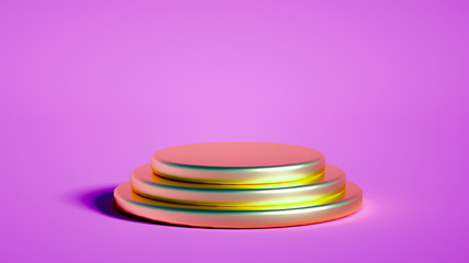 Beautiful luxury background pedestal. 3d illustration, 3d rendering.