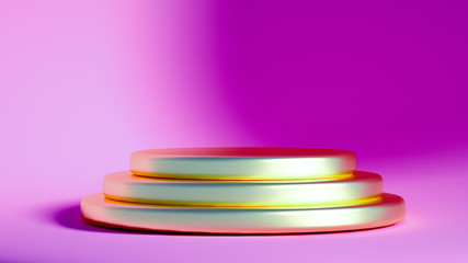 Beautiful luxury background pedestal. 3d illustration, 3d rendering.