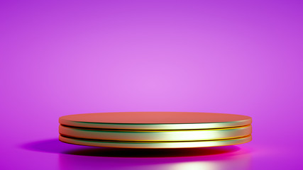 Beautiful luxury background pedestal. 3d illustration, 3d rendering.