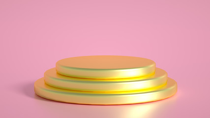 Beautiful luxury background pedestal. 3d illustration, 3d rendering.
