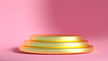 Beautiful luxury background pedestal. 3d illustration, 3d rendering.