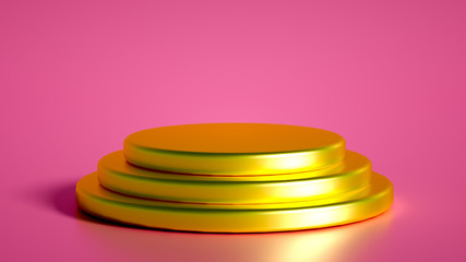 Beautiful luxury background pedestal. 3d illustration, 3d rendering.