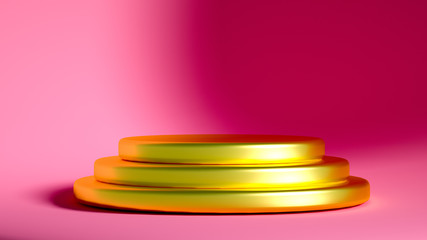 Beautiful luxury background pedestal. 3d illustration, 3d rendering.