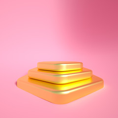Beautiful luxury background pedestal. 3d illustration, 3d rendering.