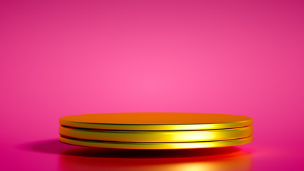 Beautiful luxury background pedestal. 3d illustration, 3d rendering.