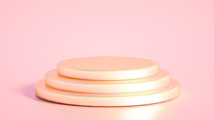 Beautiful luxury background pedestal. 3d illustration, 3d rendering.