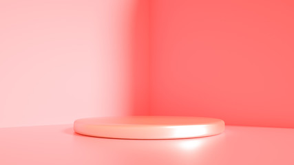 Beautiful luxury background pedestal. 3d illustration, 3d rendering.
