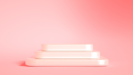 Beautiful luxury background pedestal. 3d illustration, 3d rendering.