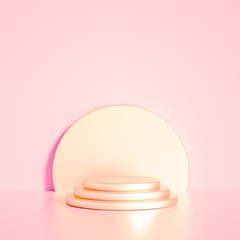 Beautiful luxury background pedestal. 3d illustration, 3d rendering.