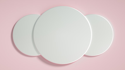 Beautiful luxury background pedestal. 3d illustration, 3d rendering.