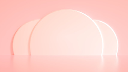 Beautiful luxury background pedestal. 3d illustration, 3d rendering.