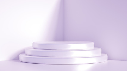 Beautiful luxury background pedestal. 3d illustration, 3d rendering.
