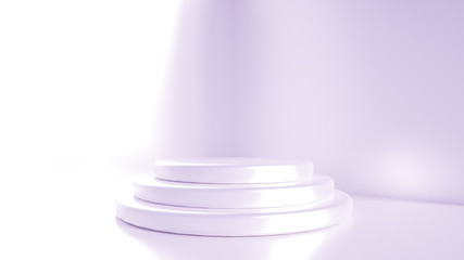 Beautiful luxury background pedestal. 3d illustration, 3d rendering.