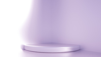 Beautiful luxury background pedestal. 3d illustration, 3d rendering.